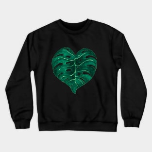 Green monstera Crewneck Sweatshirt